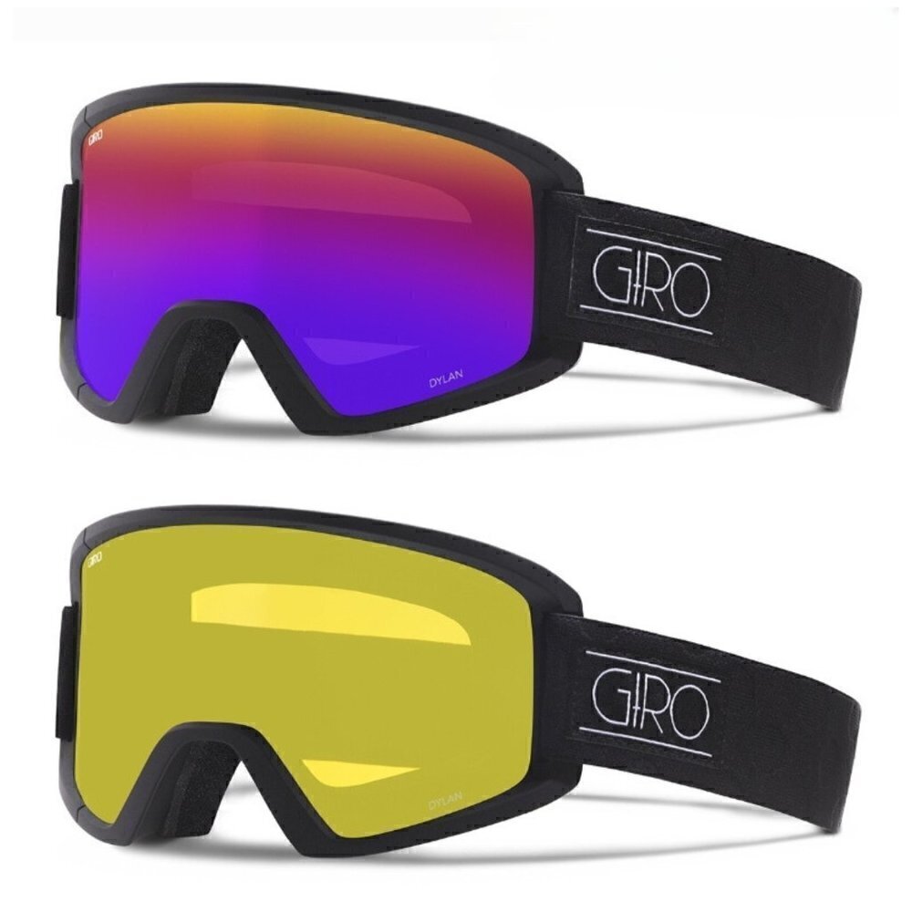 Giro Dylan Women's Snow Goggles Black Tonal Dots - Rose Spectrum & Yellow